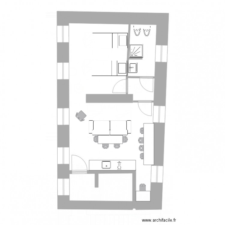 albergo. Plan de 0 pièce et 0 m2