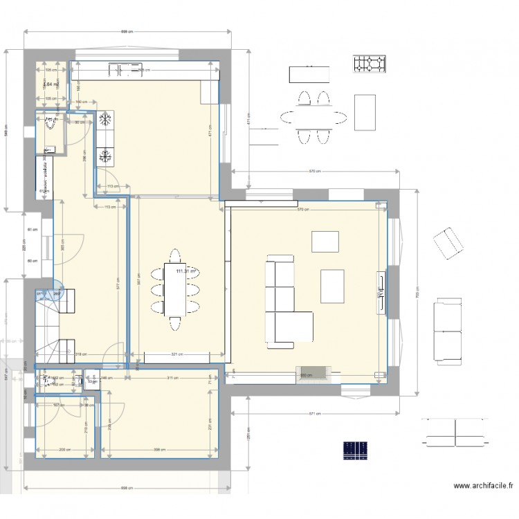 rez final avec tv sans celier. Plan de 0 pièce et 0 m2