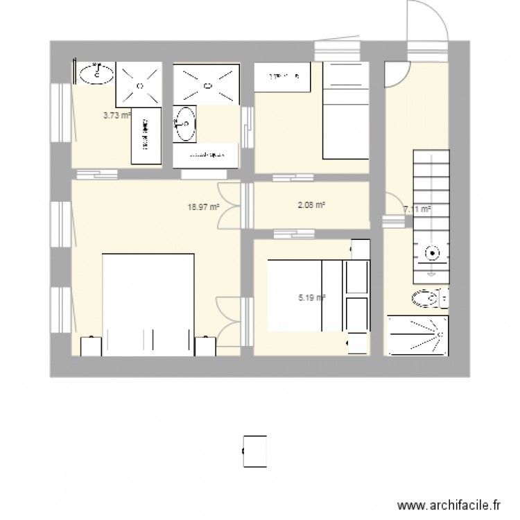 rdc miconos reajusté dv1. Plan de 0 pièce et 0 m2