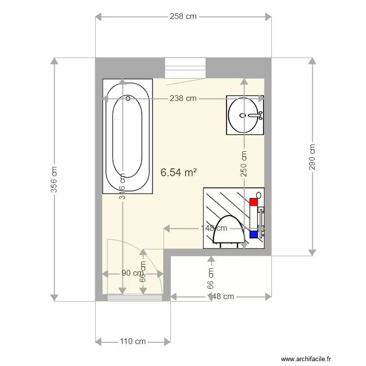 CLAUDE Daniel Mably sdb apres. Plan de CLAUDE Daniel Mably sdb apres. Plan de