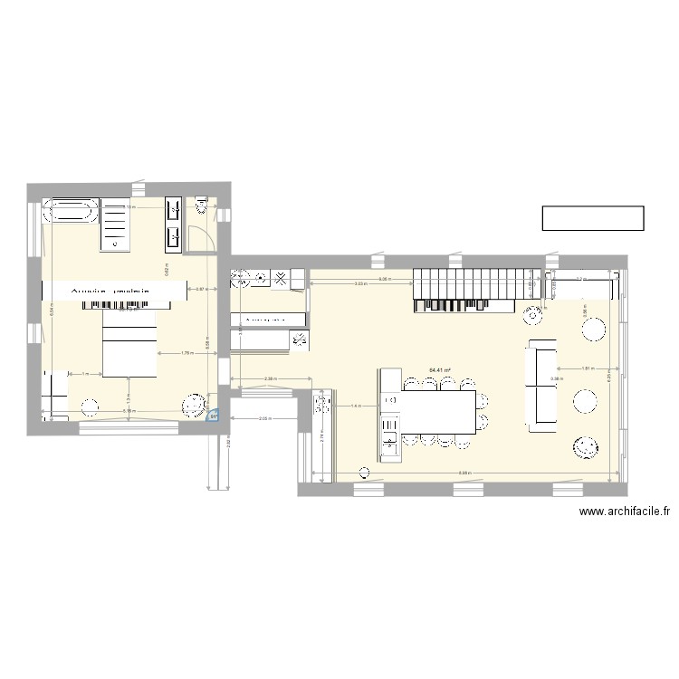 ceillac  salle de bain 3. Plan de 0 pièce et 0 m2