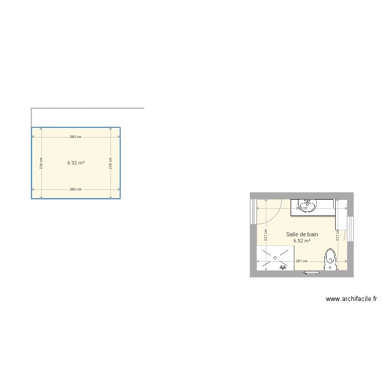 Salle de bain. Plan de 0 pièce et 0 m2