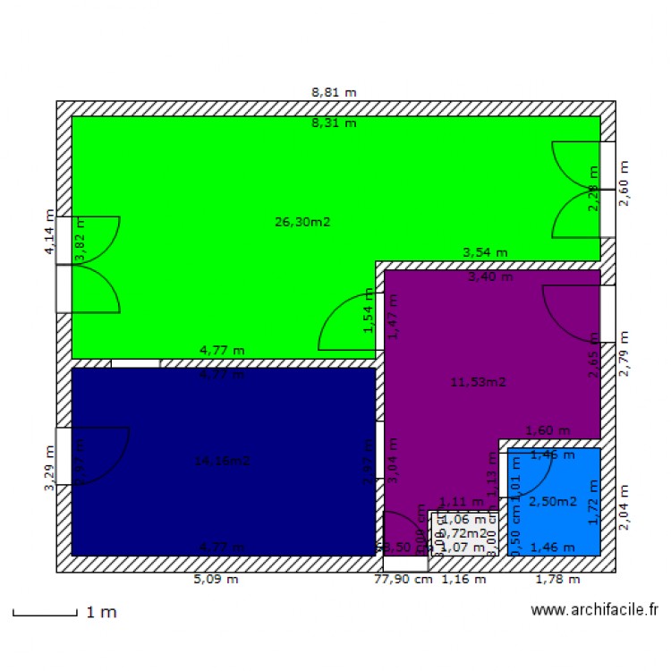 maison rdc. Plan de 0 pièce et 0 m2