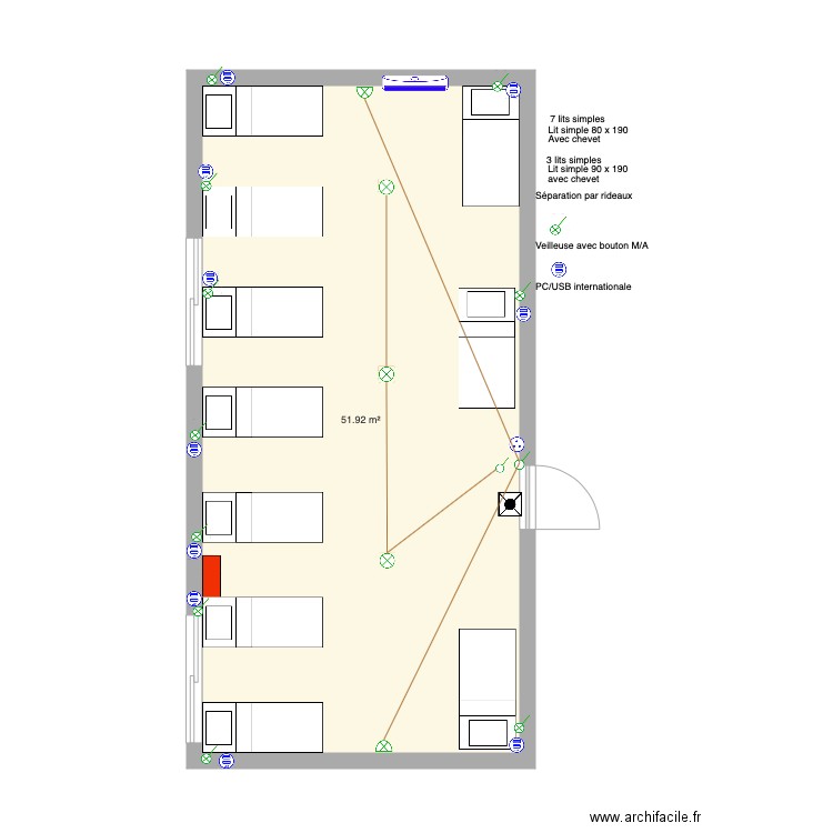 Salle de Repos du 22 02 20 . Plan de 0 pièce et 0 m2