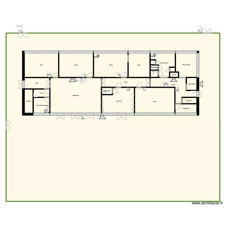 &eacute;cole maternelle Yvon Foss&eacute;. Plan de 
