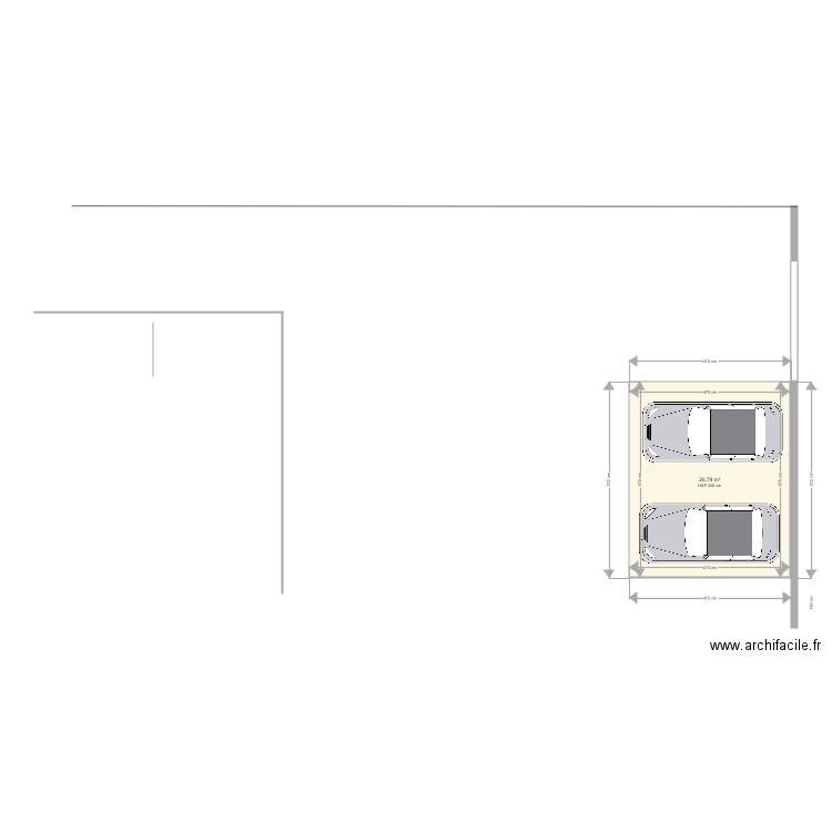 Cour échelle. Plan de 0 pièce et 0 m2