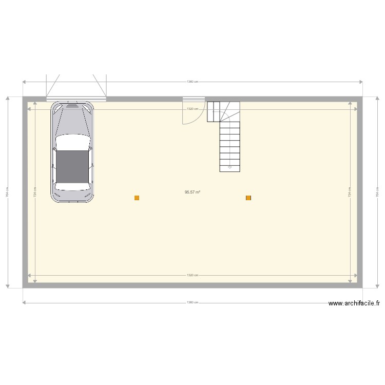 Maison sous sol 2. Plan de 8 pièces et 190 m2