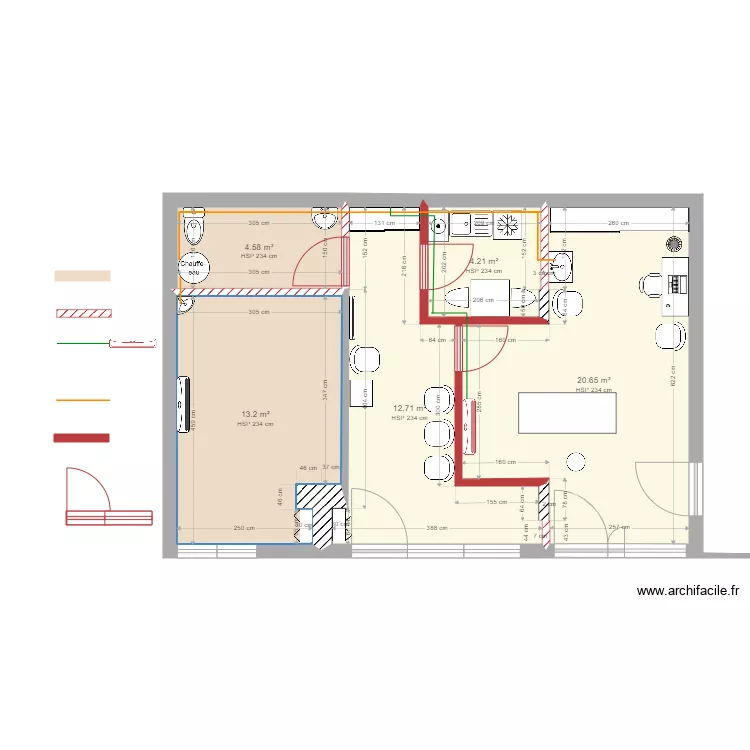 local Fontaine sur Sa&ocirc;ne. Plan de 