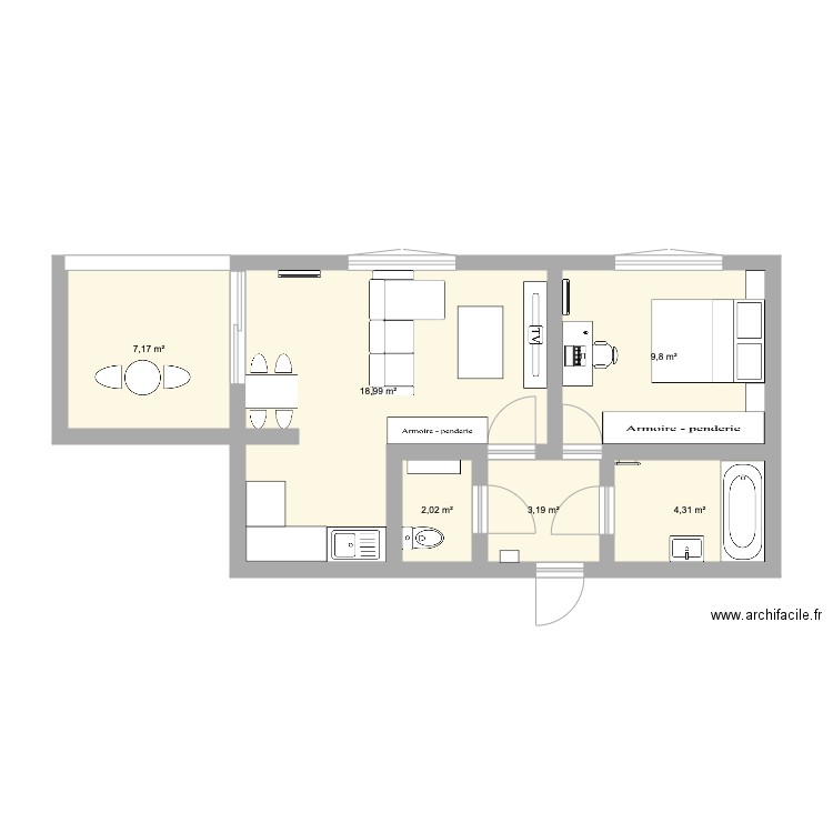 euromed. Plan de 0 pièce et 0 m2