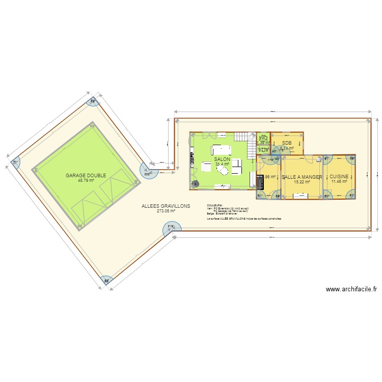 PLAN BATIMENTS SALON CH SDB 1. Plan de 9 pièces et 449 m2