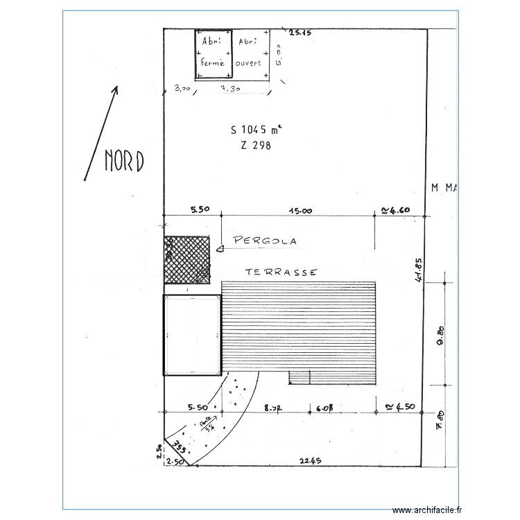 Plan terrain garage. Plan de 0 pièce et 0 m2