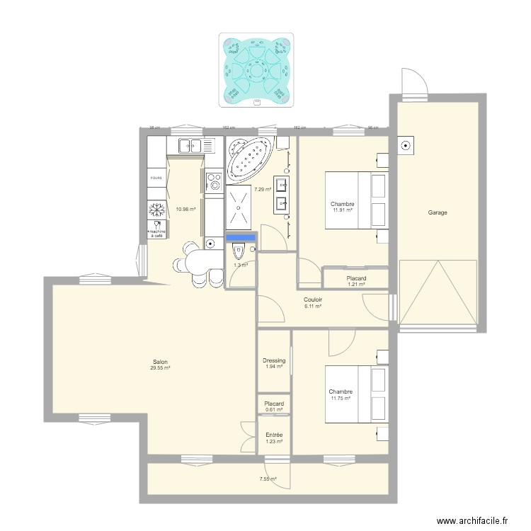 lagrave. Plan de 0 pièce et 0 m2