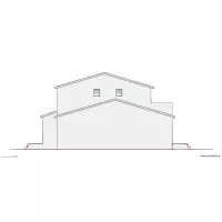 FACADE DROITE 30 LOT PORTE VERTE