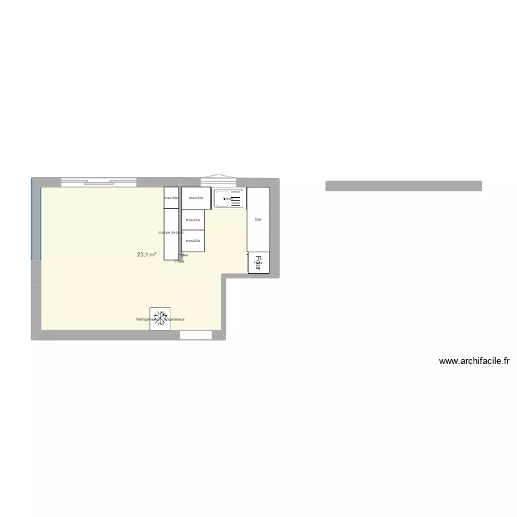 cuisine option 1. Plan de 