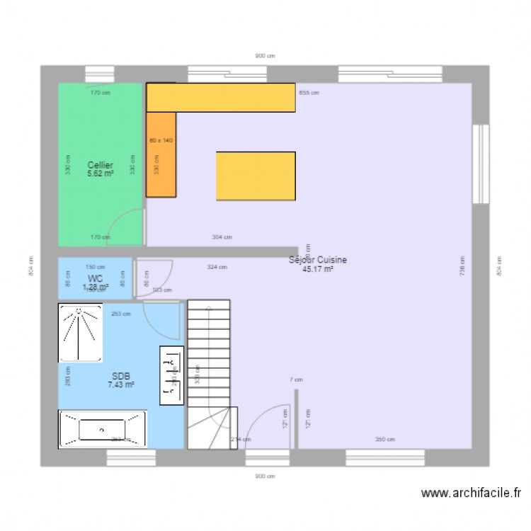 EVAIN Etage. Plan de 0 pièce et 0 m2