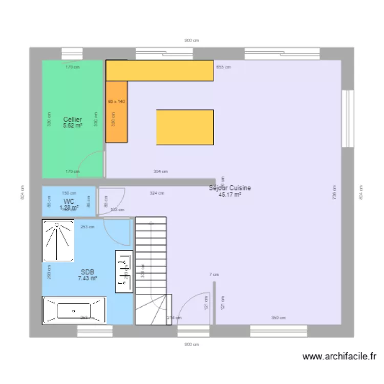 EVAIN Etage. Plan de 