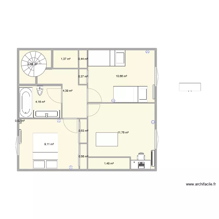 Plan version 2. Plan de 