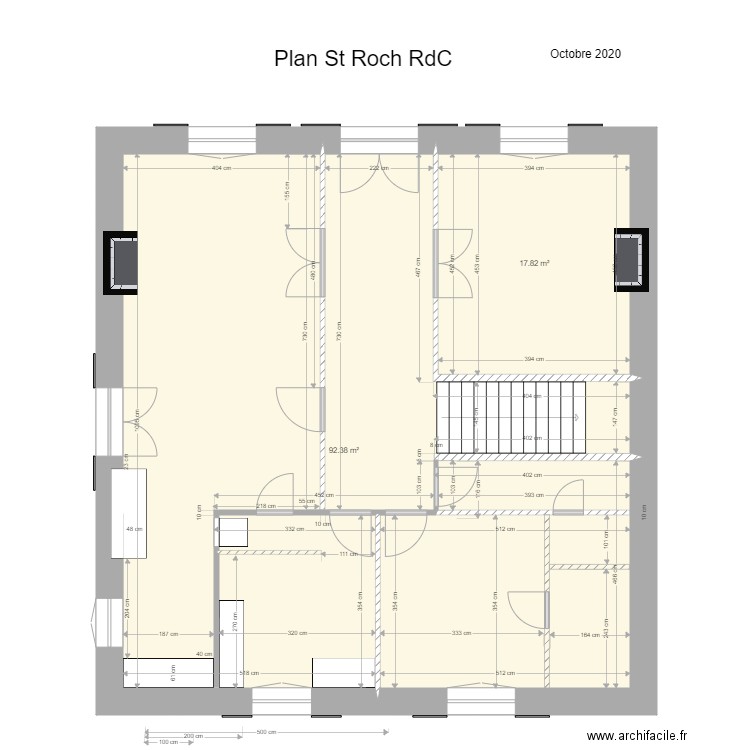 St Roch RdC sana meubles. Plan de 0 pièce et 0 m2