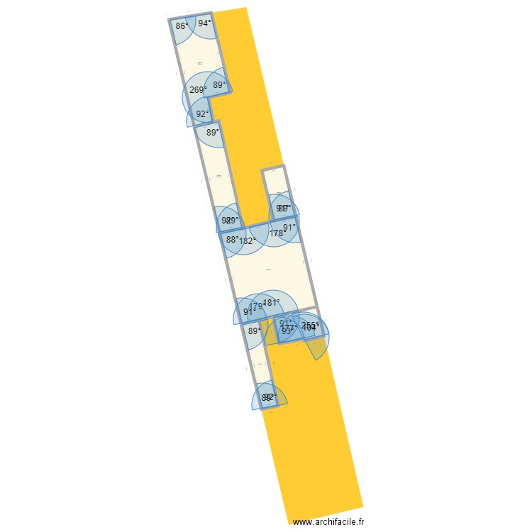 tours V2. Plan de 6 pièces et 335 m2