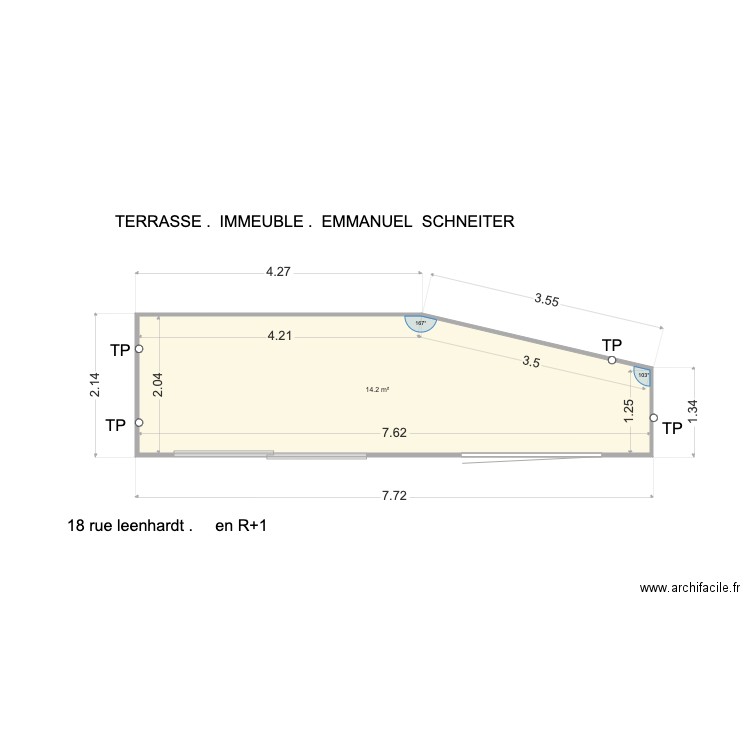 terrasse  schneiter. Plan de 0 pièce et 0 m2