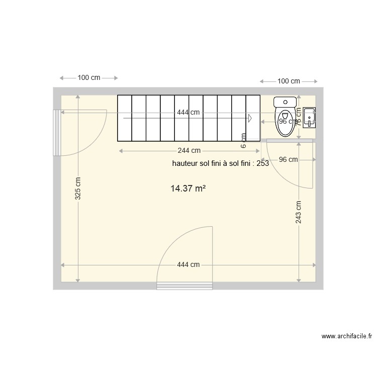 Entrée petit Rezole. Plan de 0 pièce et 0 m2