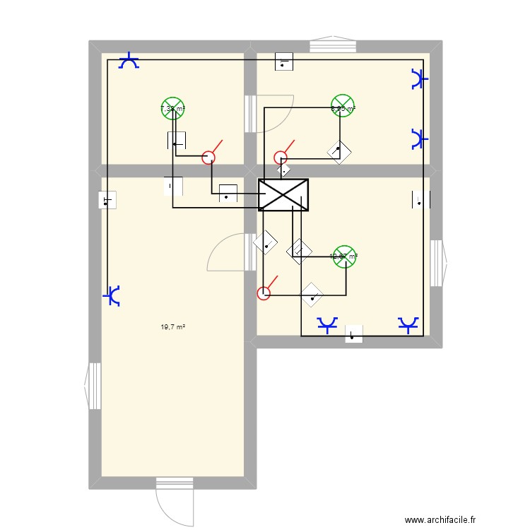 schéma unifilaire Alem 2MTN4. Plan de 0 pièce et 0 m2