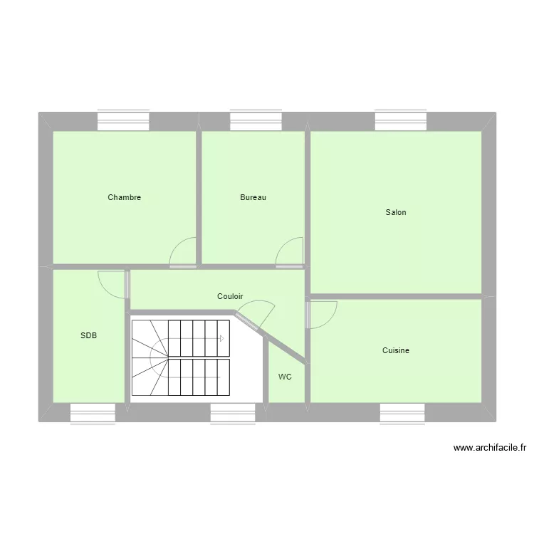 TIPHINE R+2 Projet. Plan de 