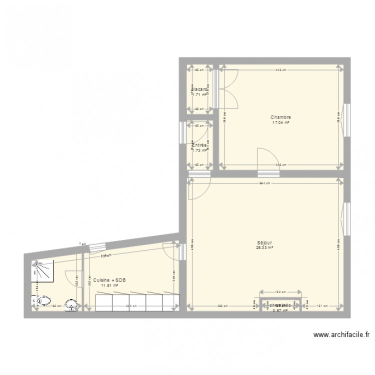 apt 1 Véronique. Plan de 0 pièce et 0 m2