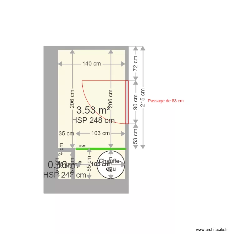 MOUSSET. Plan de 