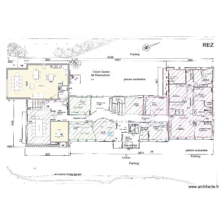 Plan R+0 projet. Plan de 