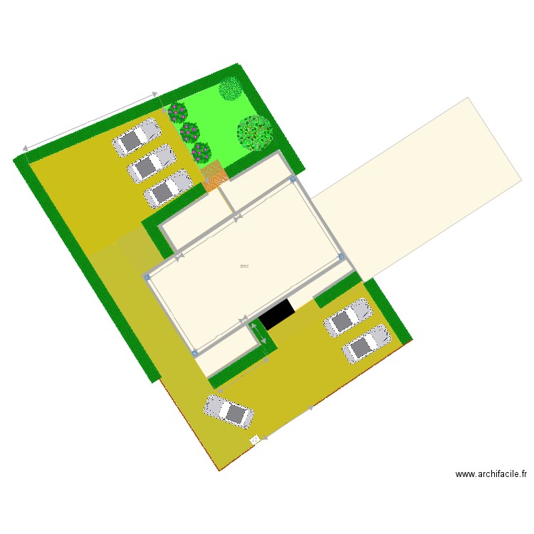 aménagement terrain avrillé Boissiere . Plan de 1 pièce et 115 m2