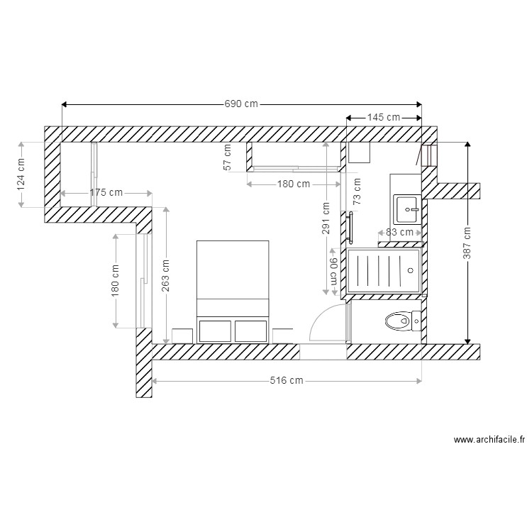 PONSON PLAN PROJET COTE. Plan de 0 pièce et 0 m2