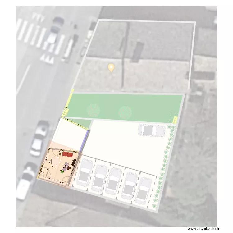 dependance parking. Plan de 