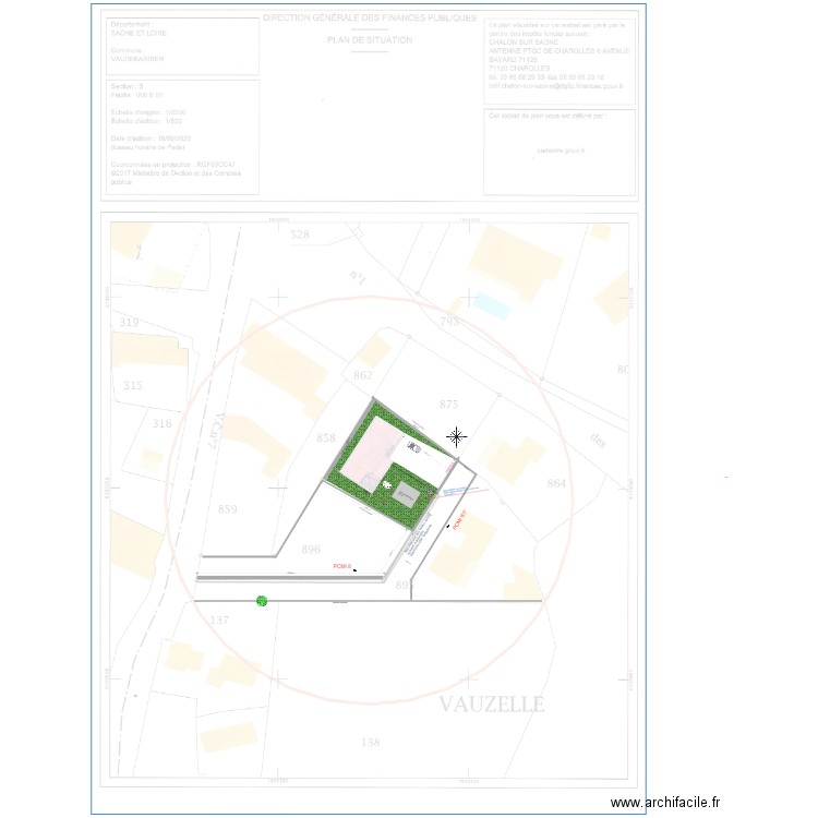 PLAN DE MASSE PMI5 MAG2. Plan de 0 pièce et 0 m2
