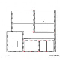 Plan façade et toitures (arriere)