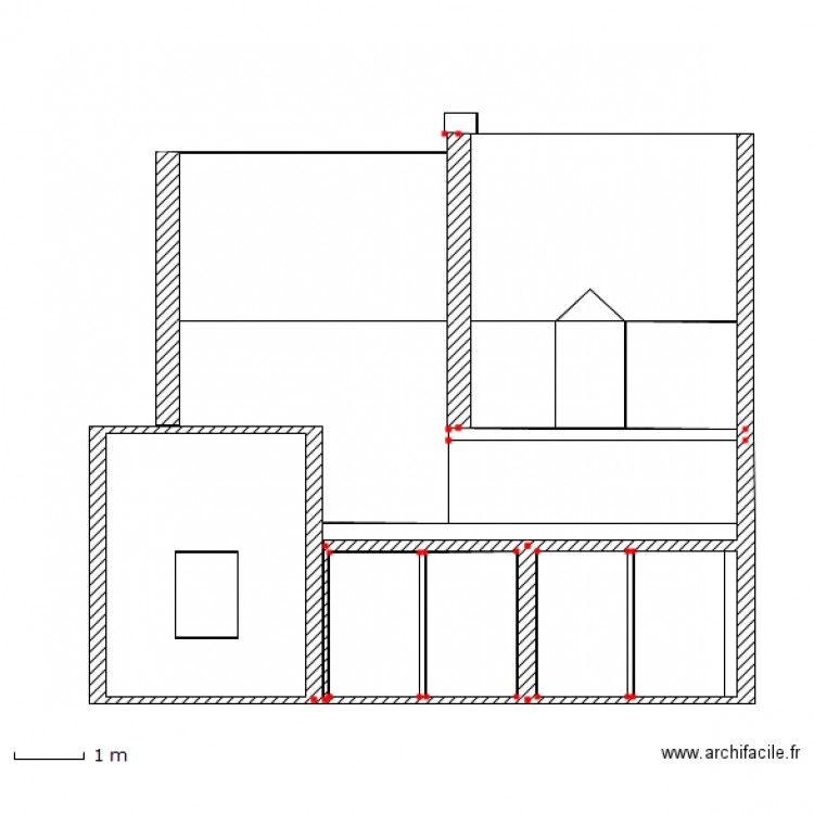 Plan façade et toitures (arriere). Plan de 0 pièce et 0 m2