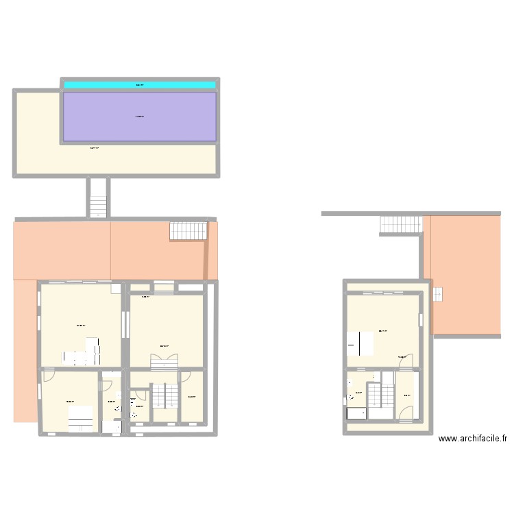 Casa novs O. Plan de 14 pièces et 262 m2