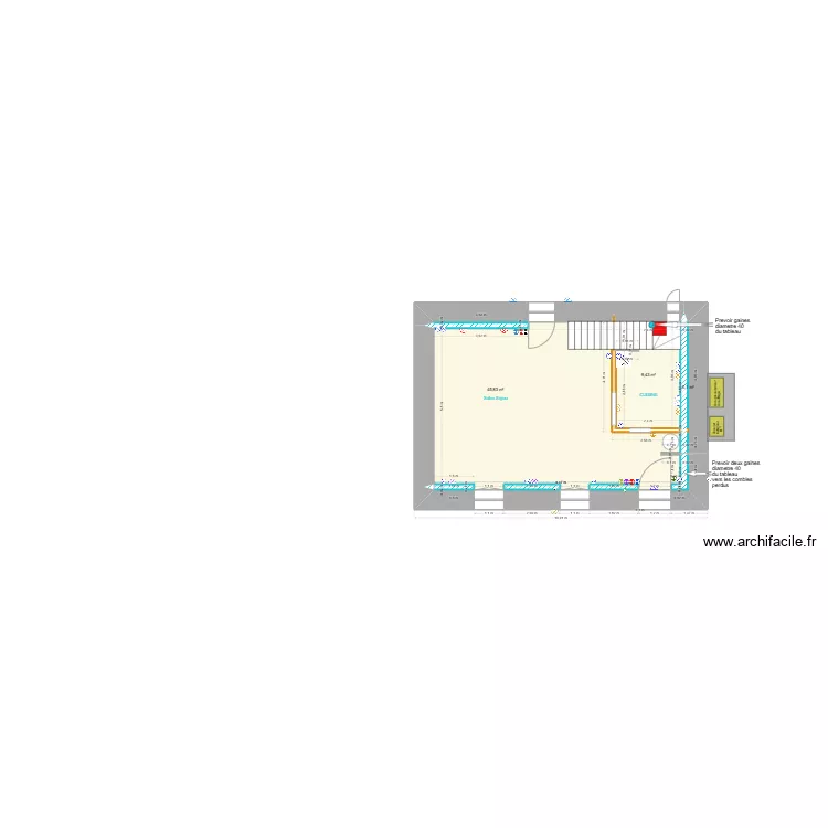FRADIN RDC Electricité. Plan de FRADIN RDC Electricité. Plan de