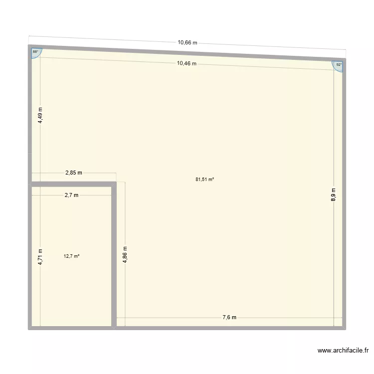 &Eacute;tage maison Sylviane. Plan de 