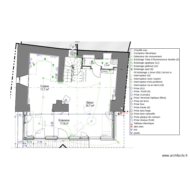 Spindler V3. Plan de 1 pièce et 36 m2