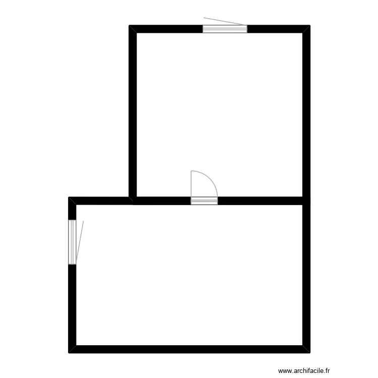 Sous sol. Plan de 2 et 64 m² Sous sol. Plan de 2 et 64 m²