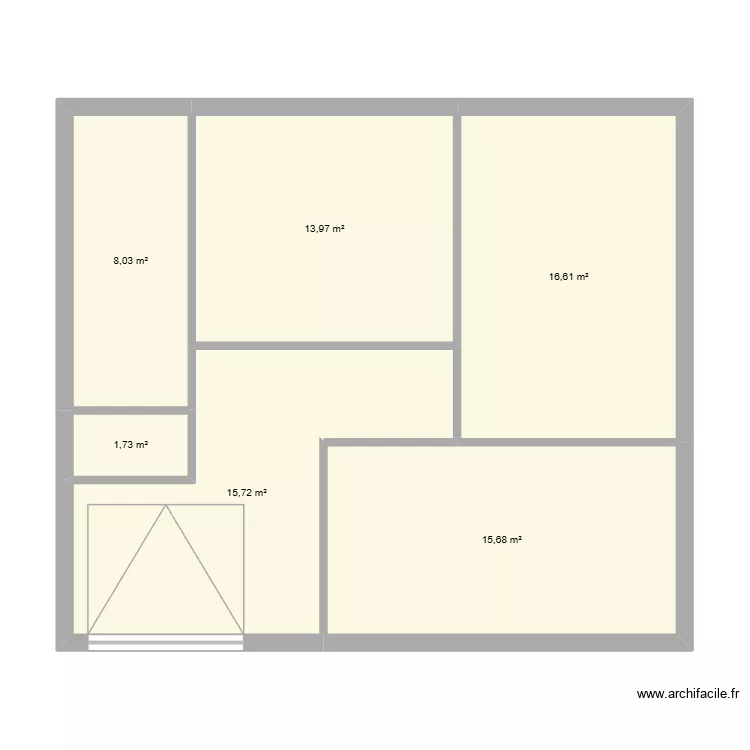 Cab pluri pro. Plan de 6 Pièces et 72 m² Cab pluri pro. Plan de 6 Pièces et 72 m²