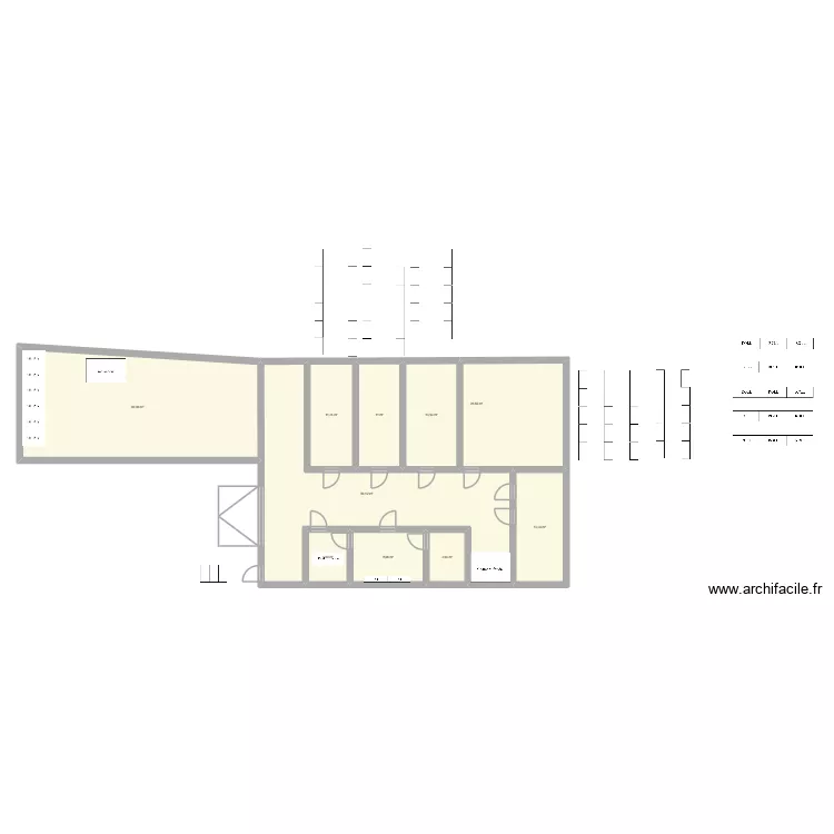 cras. Plan de 10 et 210 m² cras. Plan de 10 et 210 m²