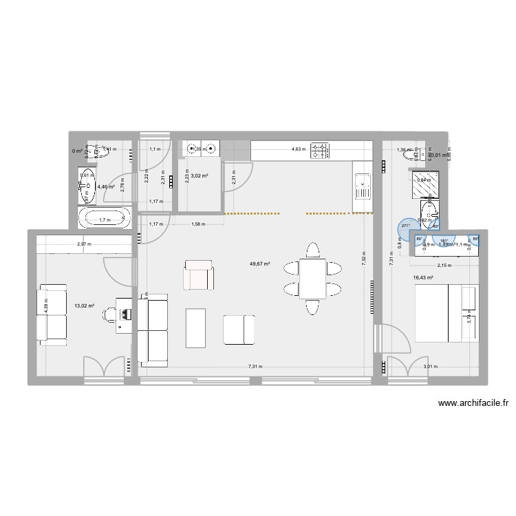 Appartement DAX. Plan de 0 pièce et 0 m2