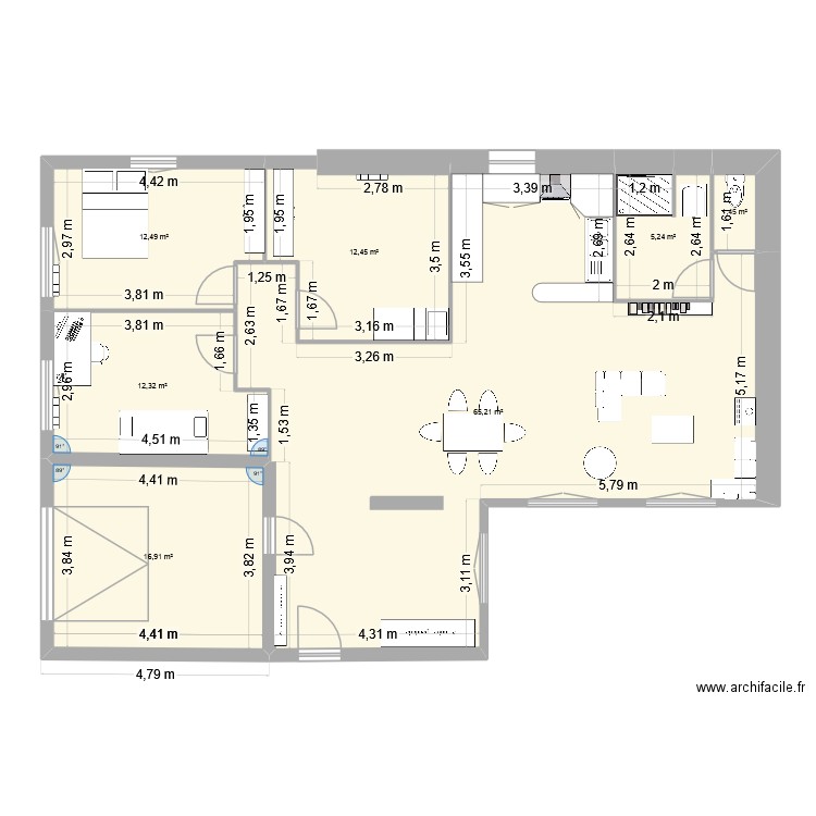 Maison Pic Vert 20.11.25. Plan de 7 pièces et 126 m2