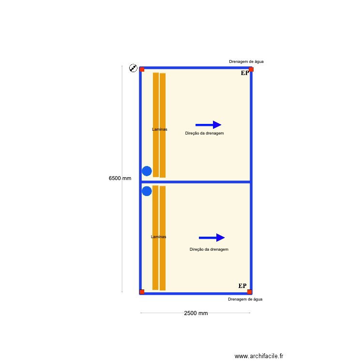 Valeria Leite. Plan de 2 pièces et 22 m2