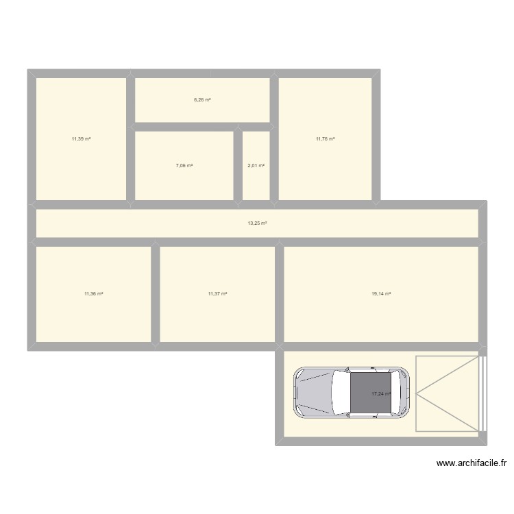 maison. Plan de 0 pièce et 0 m2