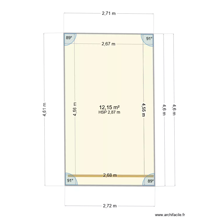 facade sud. Plan de facade sud. Plan de