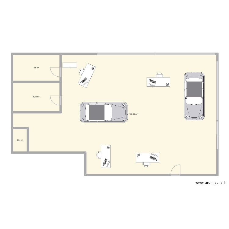 garage. Plan de 0 pièce et 0 m2