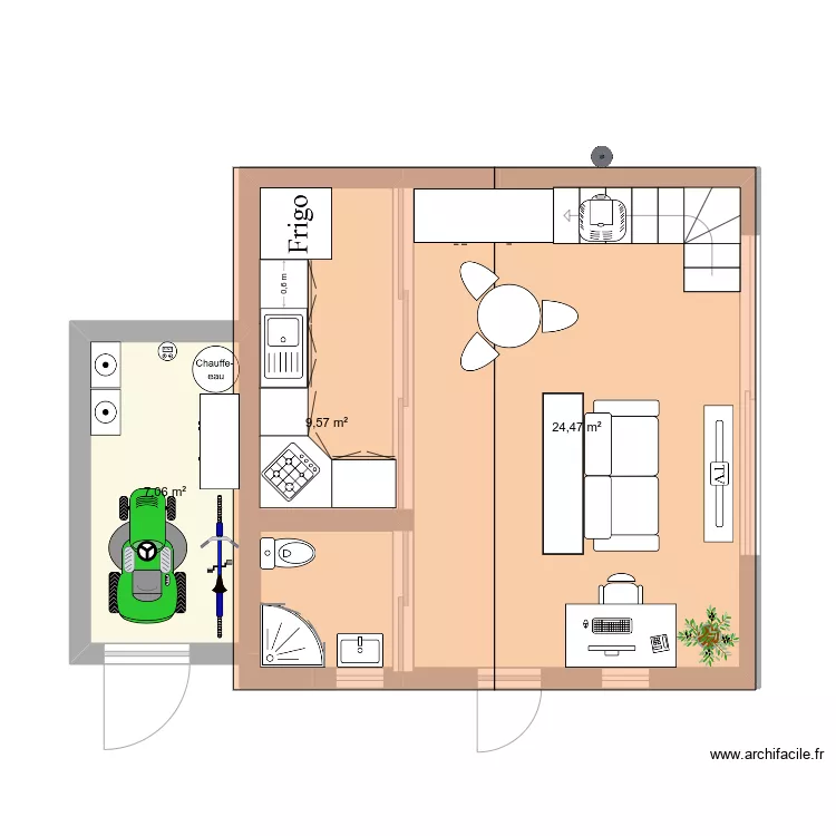 chalet. Plan de 